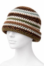 Handmade Crochet Beanie Hat Winter Knit Slouchy Unisex Soft Warm Cap