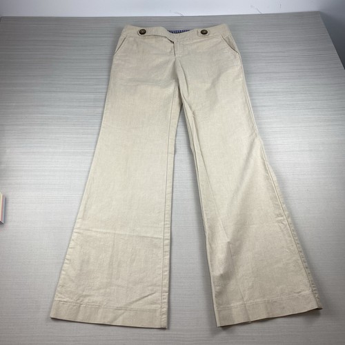 Vintage Y2K Gap Chino Pants Women Juniors 2 R Khaki Low Rise Flare Leg