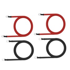 Battery Cable 6 AWG 6FT Copper Cables for Automotive RV Solar Marine