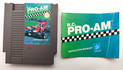 R.C. Pro-Am (Nintendo NES, 1988) *Cart + Manual* Authentic Tested & Cleaned!