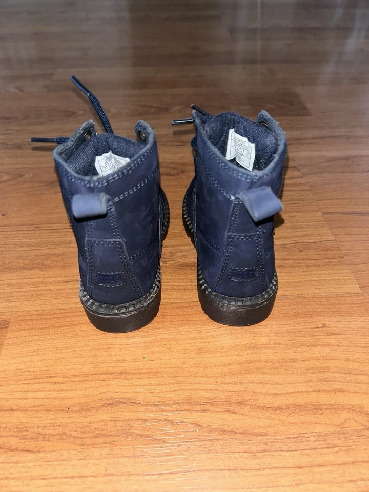 Polo Ralph Lauren Criança Meninos Ranger Alta LL Botas Urso Azul Marinho Novo Autêntico Tamanho 7 - Imagem 3 de 4