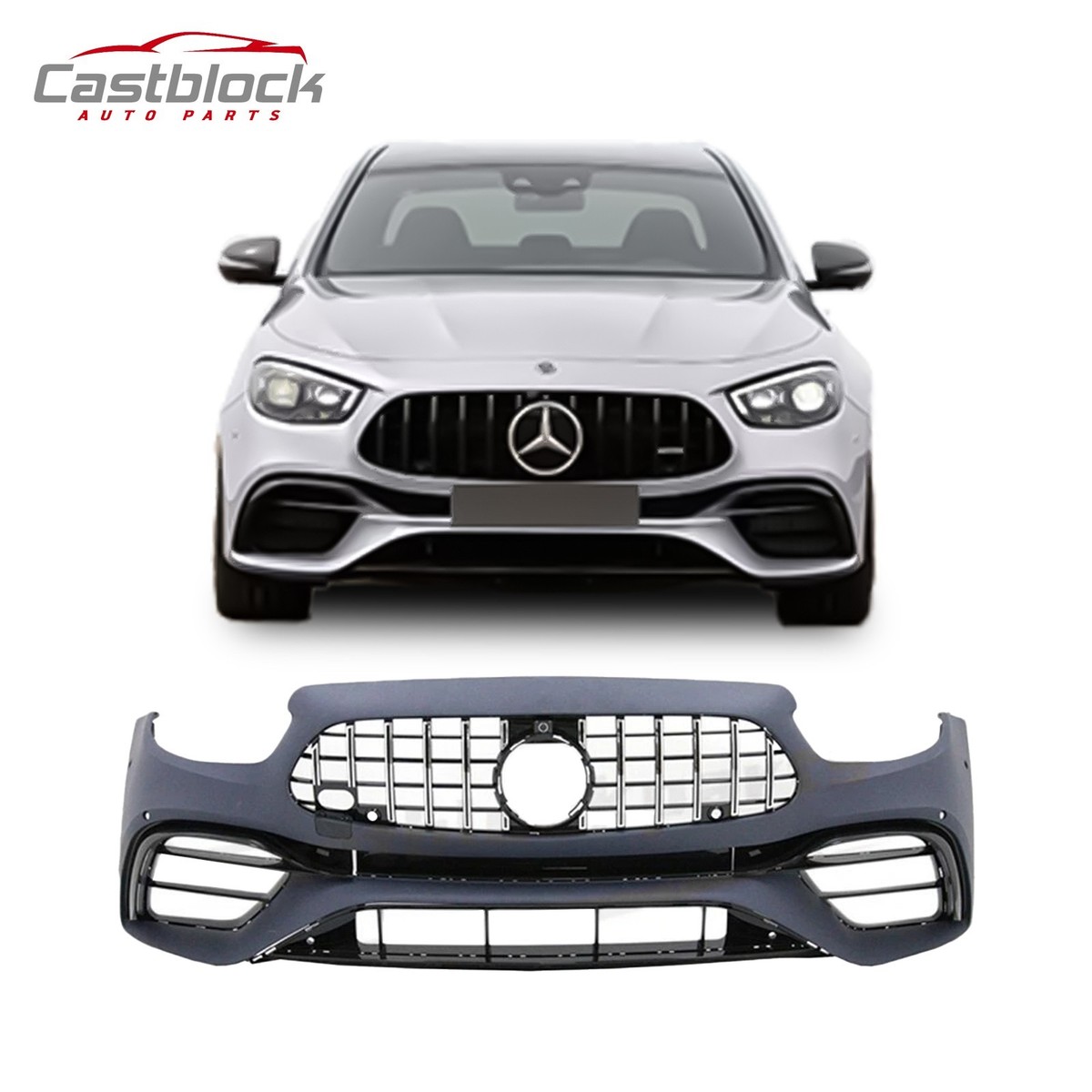 Front Bumper Kit For 2021 2022 2023 Mercedes Benz E Class W213 to