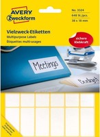 Avery Zweckform 3324 Haushaltsetiketten Selbstklebend (38X18Mm, 648 Aufkleber Au