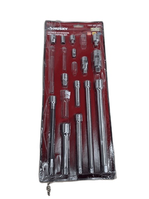 #ad Husky 1 4 in. 3 8 in. 1 2 in. Drive Accessory Set 19 Piece MISSING $22.99