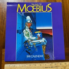 Vtg 1991 The Art of Moebius Wall Calendat (used) Jean Giruard Illustration Art