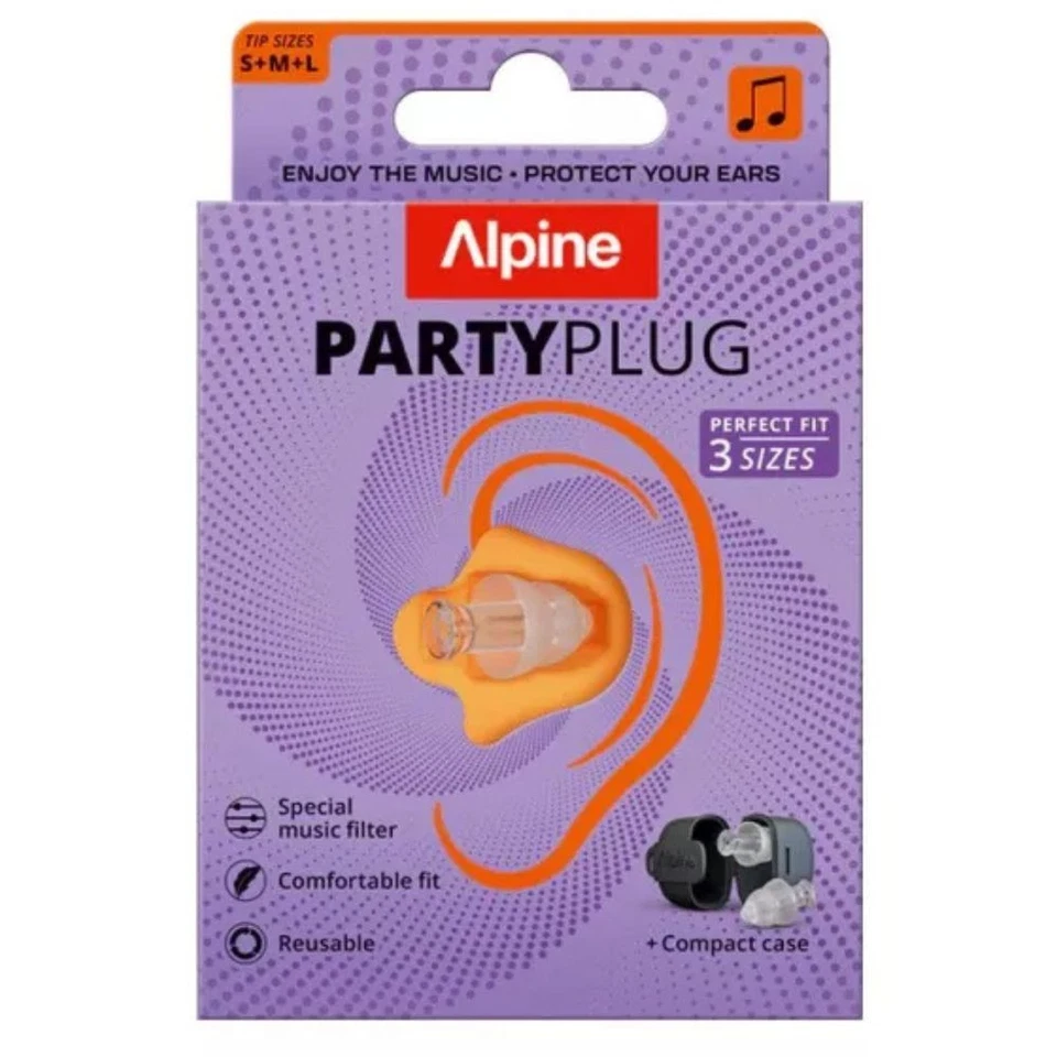 Bouchons d'oreille Alpine PartyPlug Transparent - 3 paires - Photo 3/3