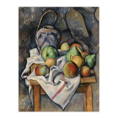 Ingwerglas und Obst Stillleben Paul Cezanne Wandbild Poster Druck