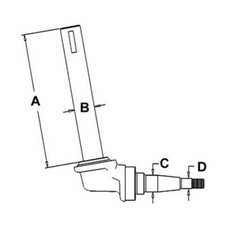 383911r91 Right Hand Spindle Fits Case Ih Tractors 460 544 656 Rh