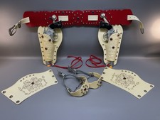 VINTAGE KIT CARSON 45 CAP GUN SET w/ DOUBLE HOLSTER By KILGOR  