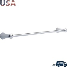 Durable Wall Mounted Towel Bar Bath Hardware Modern Chrome Finish Easy Install