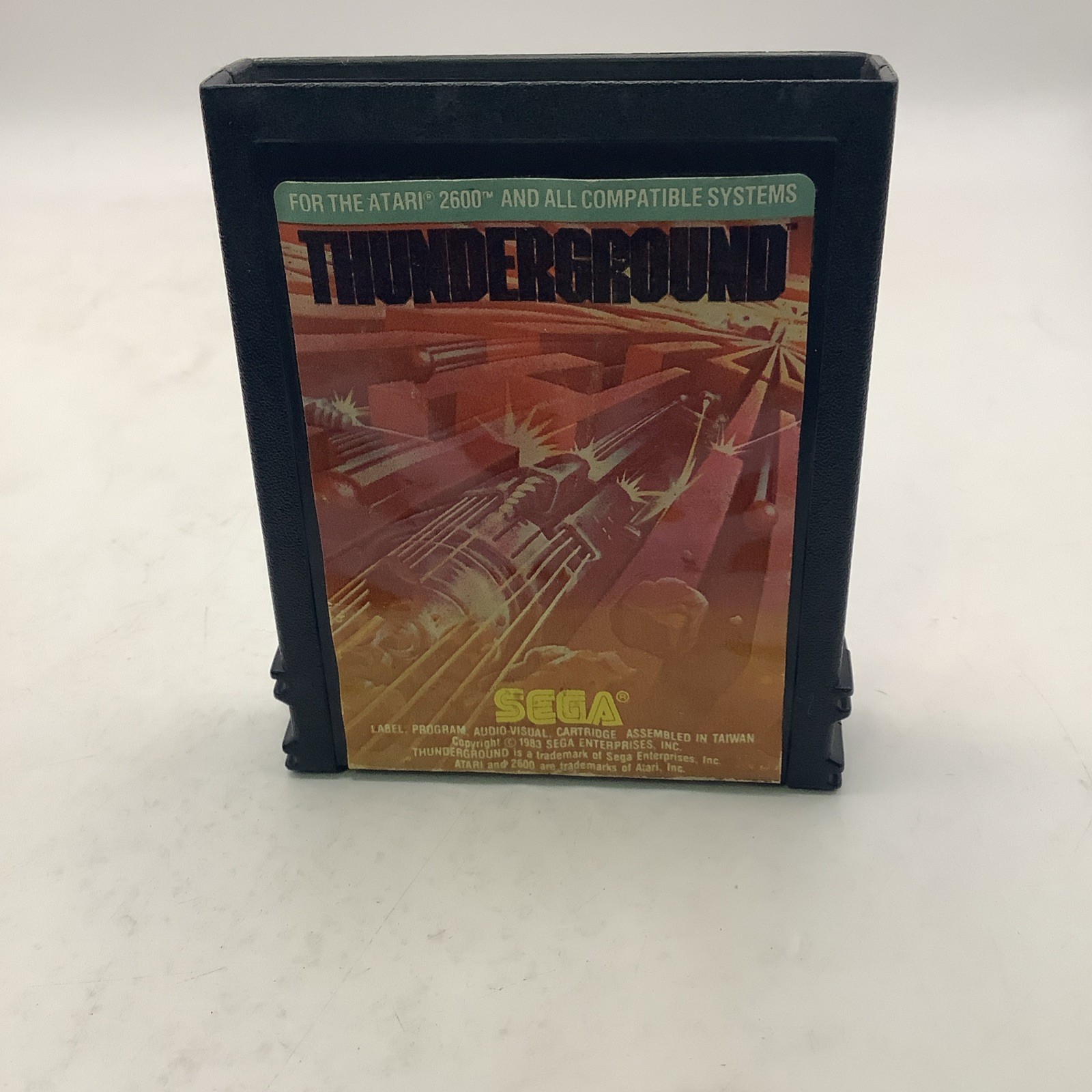 THUNDERGROUND (Atari 2600, 1983) Authentic Sega Game Cartridge-