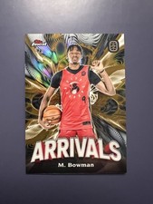 2022-23 Topps Finest OTE Malik Bowman Arrivals Fusion Black Gold Refractor 2/2