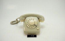 Vintage Telefon FeTAp 611-2 kieselgrau – Wählscheibe – Post-Klassiker 70er/80er