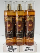 Bath & Body Works PUMPKIN GLAZED “3 Pack” Fine Fragrance Mist 8 oz  BRAND NEW