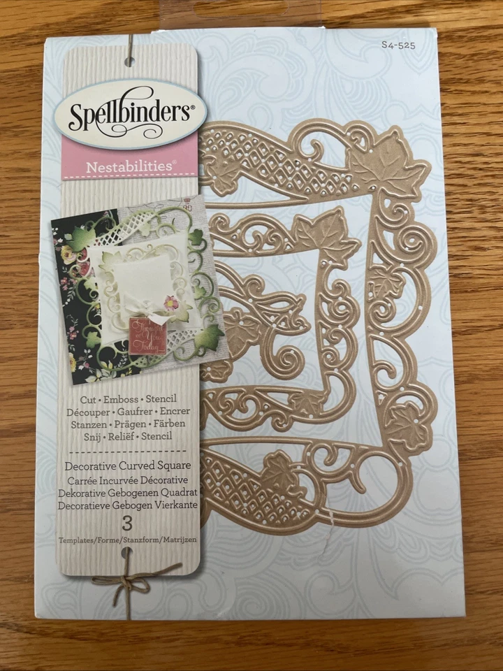 Spellbinders Dies LOT-4 Shapeabilities Nestabilities Floral, Decor, Oval Frames - Image 4 of 4
