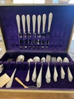 Kirk Stieff Repousse Sterling Silver Flatware Set – 8 Piece Place Settings w