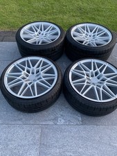 Set Of 20” Porsche 911 Axe CF-1 Staggered Alloys With Pirelli Tyres