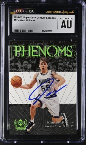 jason Williams auto upper deck authentic 𝐉𝐔𝐒𝐓 𝐈𝐍