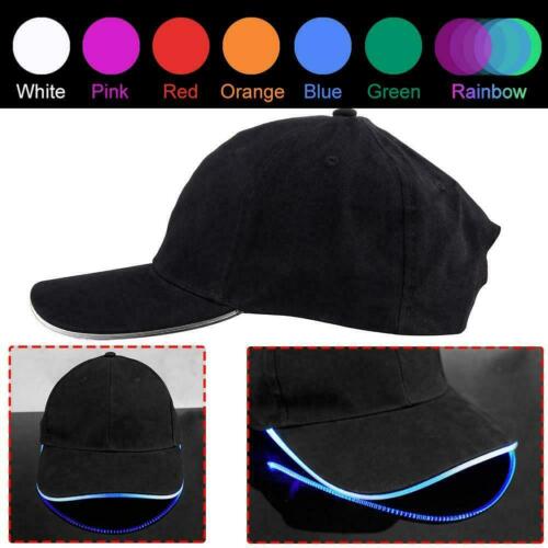 Adjustable LED Glow Hat Unisex Party Hip-Hop Dance Golf Baseball Flashing Cap SS - Picture 9 of 28