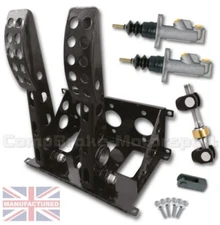 UNIVERSAL FLOOR MOUNTED 2 PEDAL CABLE PEDAL BOX + Standard Kit CMB0704-CAB