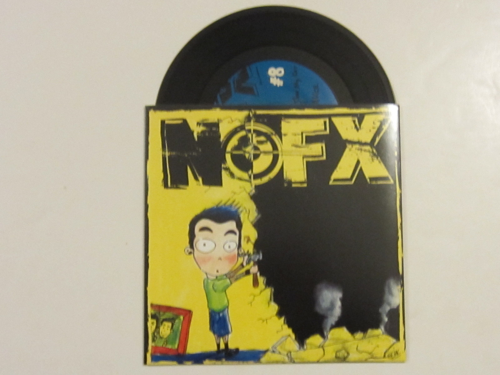 NOFX Your Hubcaps Cost More Than My Car 7" club FAT BLUE LABEL RIGHT