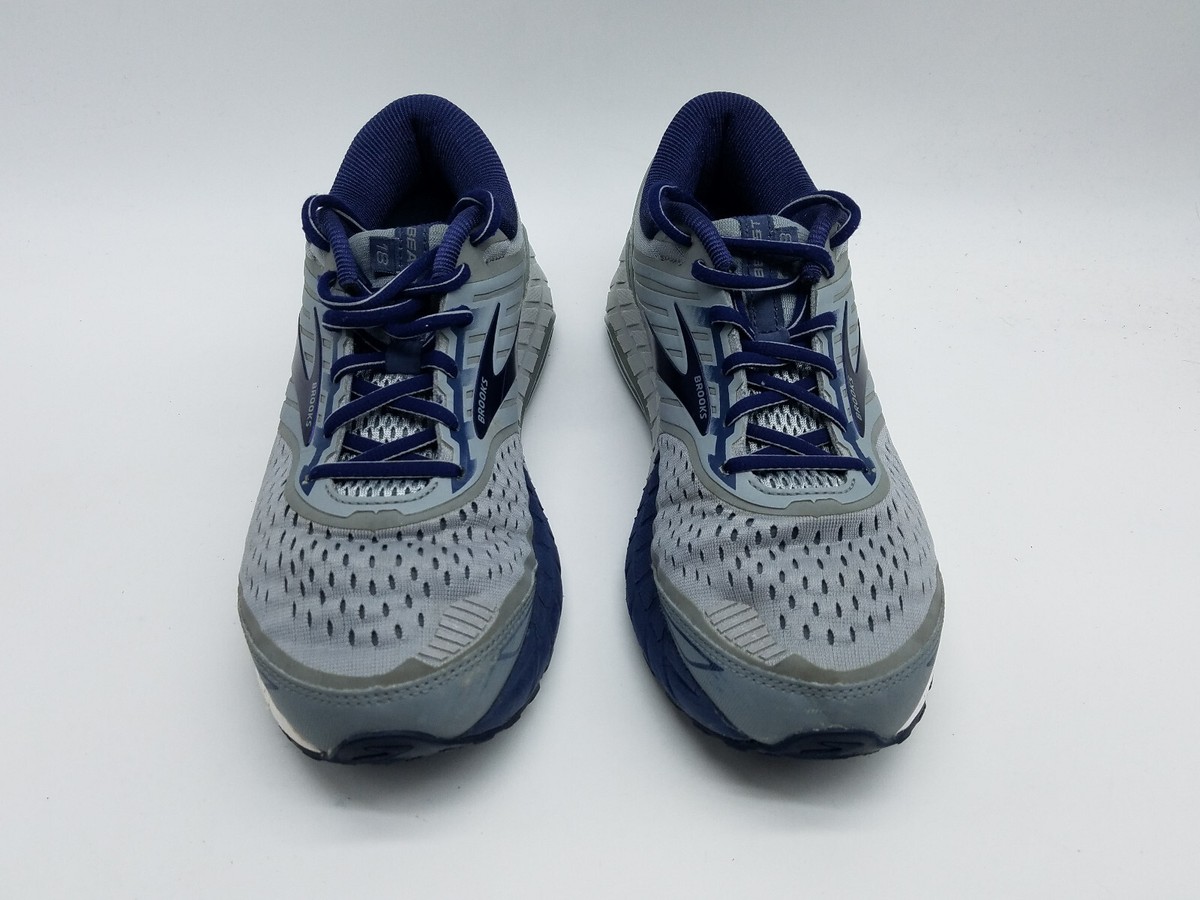 Brooks Beast 18 Road-Running Shoes Men\'s Size 9M Gray/Blue - Preowned Brooks Beast 18 Men main image 3