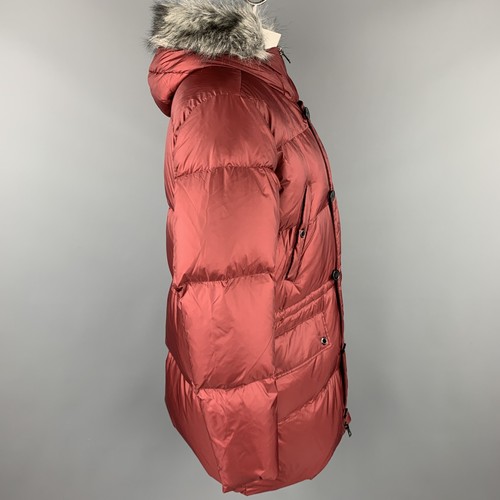 MICHAEL KORS Size XXL Burgundy Quilted Nylon Down Filled Coat - Picture 3 of 6