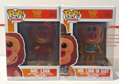 Missing Link Funko Pop Animation Mr. Link #584 & Mr. Link In Suit #585