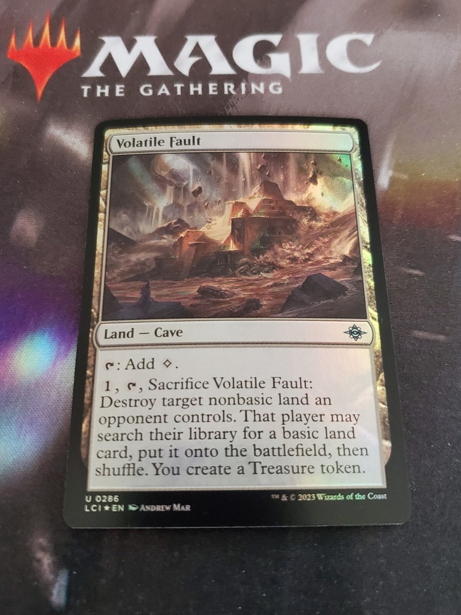 MTG. 2x Volatile Fault. Foil. The Lost Caverns of Ixalan. Pack