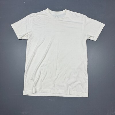 Fresh Clean Tees T-Shirt Men s Small White Short Sleeve Soft Cotton Blend Casual
