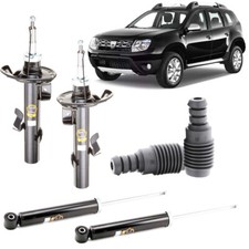 Kit 4 ammortizzatori + tamponi anteriori DACIA DUSTER 2010 2023 benzina diesel