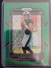 Carson Strong 2022 Panini Prizm FOTL Green Shimmer 2/5 #307 Color Match
