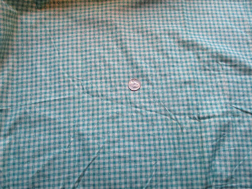 Vintage 3.5 yds Yardage Gingham quilt cotton fabric small print 38"W - Picture 2 of 2
