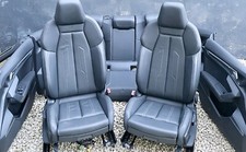 2020-24 AUDI A3 S3 S LINE 8Y BLACK HEATED BUCKET FULL LEATHER INTERIOR SEAT SET
