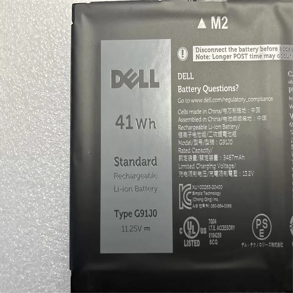 Genuine G91J0 Battery for Dell Latitude 3320 3420 3430 3520 3530 11.25V 41Wh - image 2 of 4
