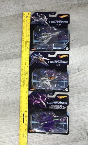 Disney Buzz Lightyear Movie Hot Wheels Fighter Jets Set Of 3 Zurg XL-15 XL-01 - Picture 12 of 12