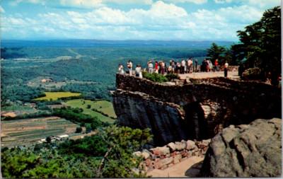 Vintage Postcard Lovers Leap Rock City Gardens Lookout Mountain Tennessee