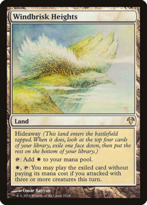 MTG Magic the Gathering Windbrisk Heights (18/33) Modern Event Deck 2014 LP