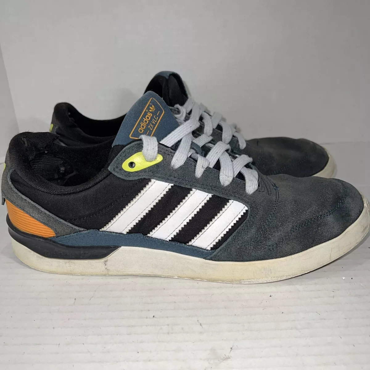 zwart grafiek Onschuldig Mens Distressed Adidas ZX VLC Skateboarding Blue Suede APC 011001 Sneakers  Sz8.5 | eBay