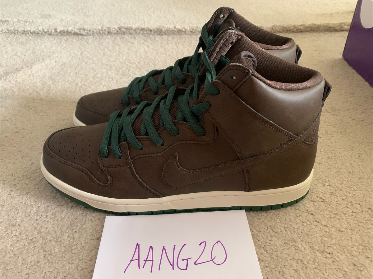 Size 10 - Nike SB Dunk High Vegan Leather Baroque Brown DS Size 10 - Nike SB Dunk High Vegan Leather Baroque Brown DS