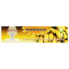 Banana Juicy Flavored King Size Slim Rolling Papers by Hornet 32Lvs USA 