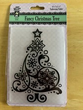 Embossing Folder - Christmas Tree for Cardmaking, Crafting, and Scrapbooking