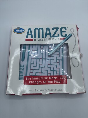 Amaze - 16 Mazes In One - Game (ThinkFun) New Damaged Box
