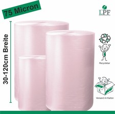 75my Luftpolsterfolie Rolle 30 - 120cm Blasenfolie Noppenfolie Verpackungsfolie