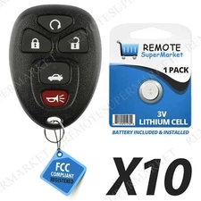 Lot 10 Wholesale Bulk Remote Fob for Buick Allure Lacrosse Chevy Cobalt Malibu