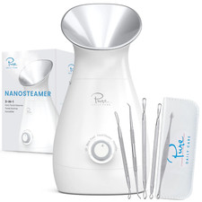 Nano Steamer 3-In-1 Ionic Facial Nano Facial Mister 5-Piece Stainless Steel Skin