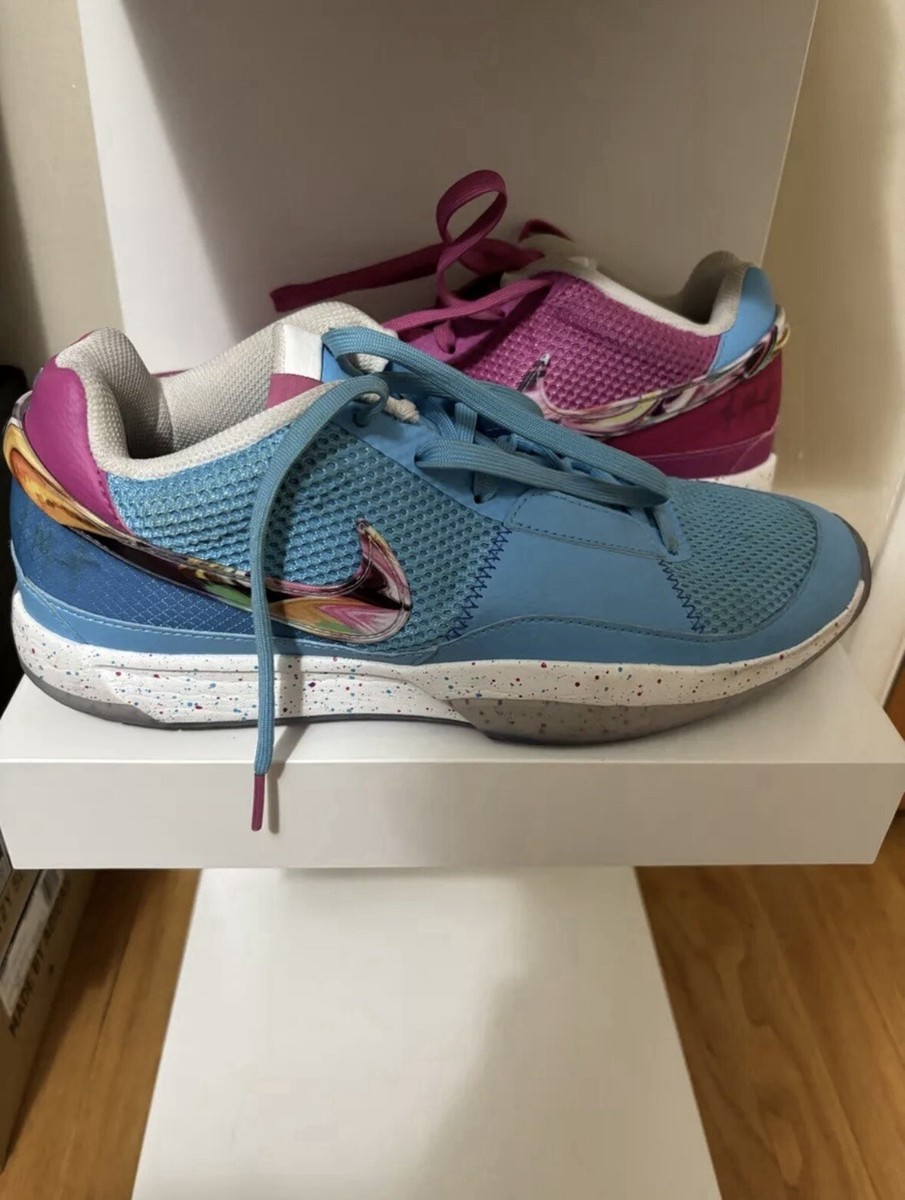 Size 9.5 - Nike Ja 1 EYBL - Blue Fuchsia Mismatch for sale