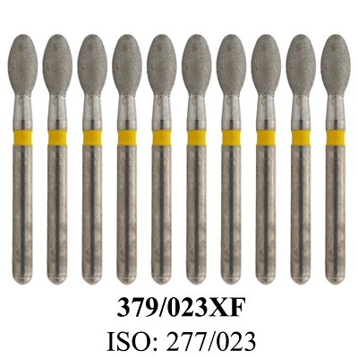 Dental Football Diamond Bur 379/023XF Exter Fine FG Egg Burs High Speed Burr