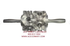 Junior Hexagon Two Row Donut Cutter (with enhanced long handles) 2 3/4" cup 육각