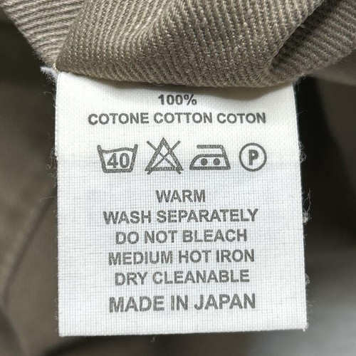 KAPITAL Leather Cotton Chino Khaki Men Pants Size M Used - Picture 13 of 13